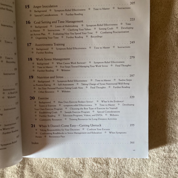 The Relaxation & Stress Reduction Workbook Sixth Edition - Picture 6 of 8